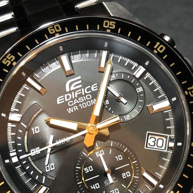 CASIO Waterproof EDIFICE Mens Black Analog EFV-540D-1A9VUPRD