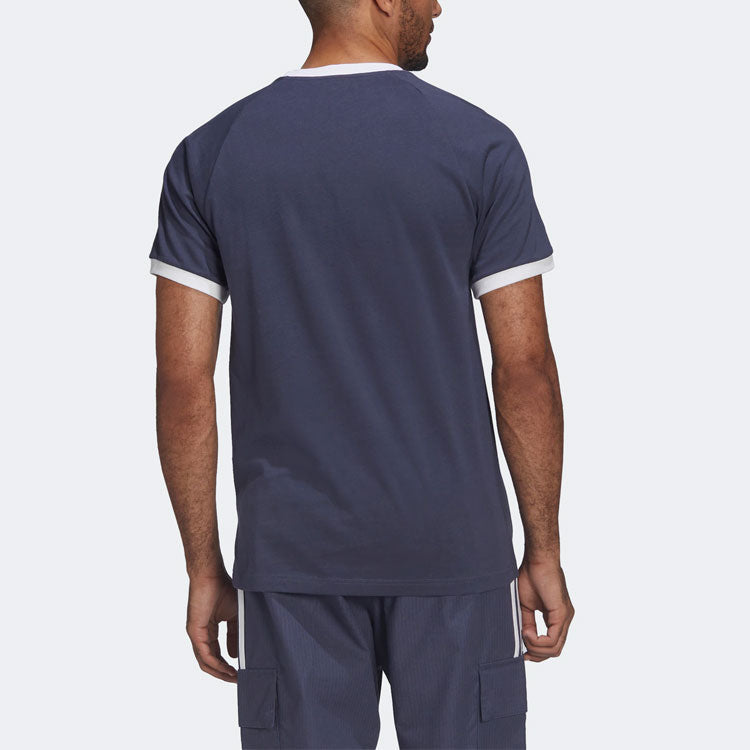 Men's adidas originals Home Short Sleeve Blue Purple T-Shirt HE9545