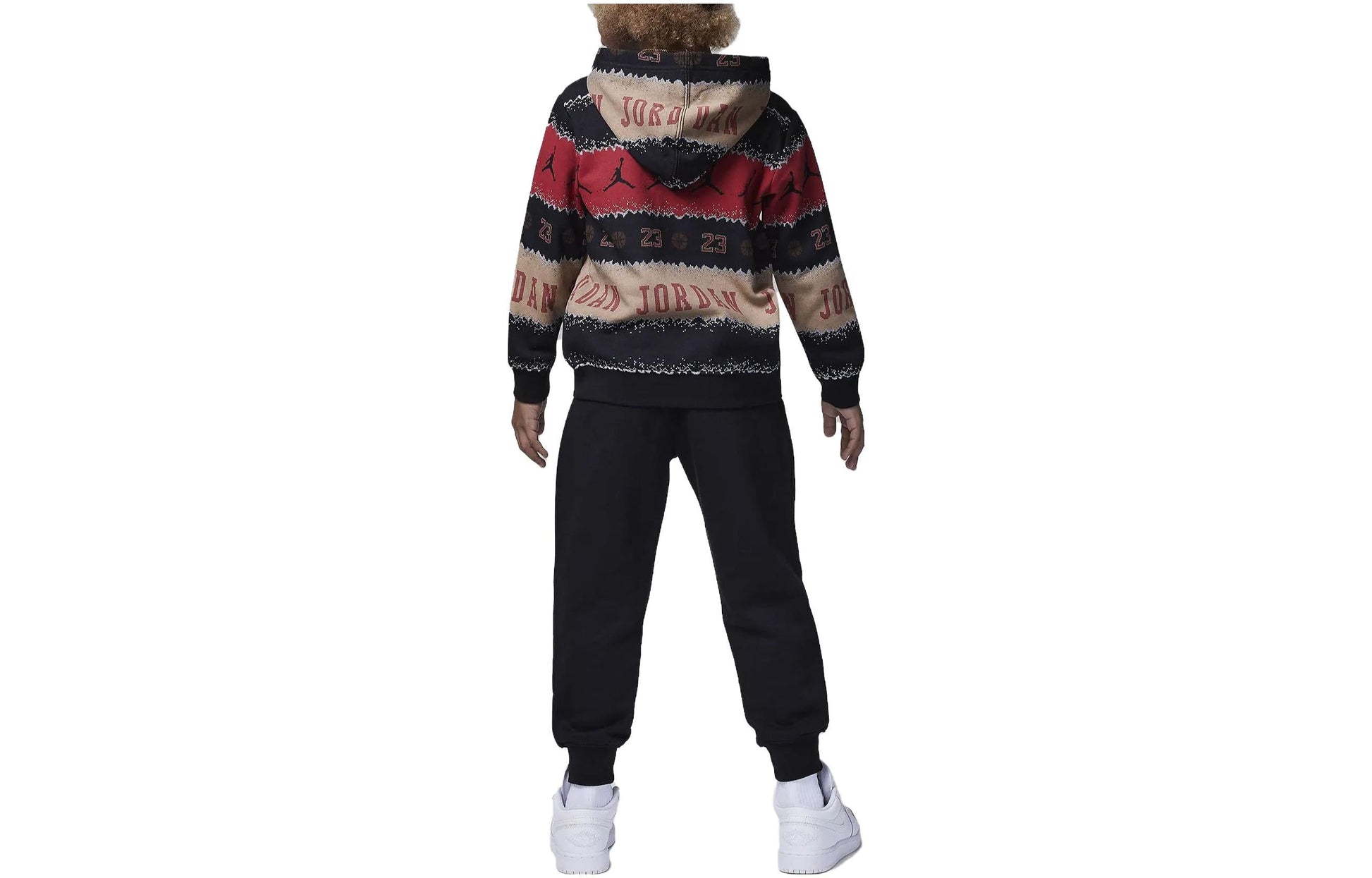 (GS) Air Jordan MJ Holiday Fleece Crew Set 'Multicolor Black' FV6162-010