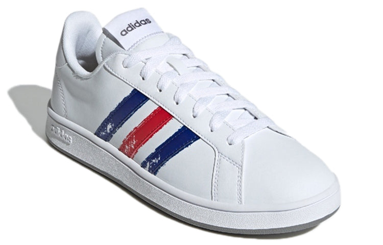 adidas Grand Court Base Beyond 'Paint Stroke - White Royal Scarlet' GX5761