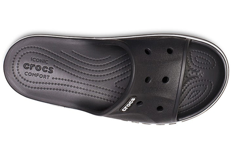 Crocs Bayaband Clog Hollow Out Casual Black Slippers 205392-066