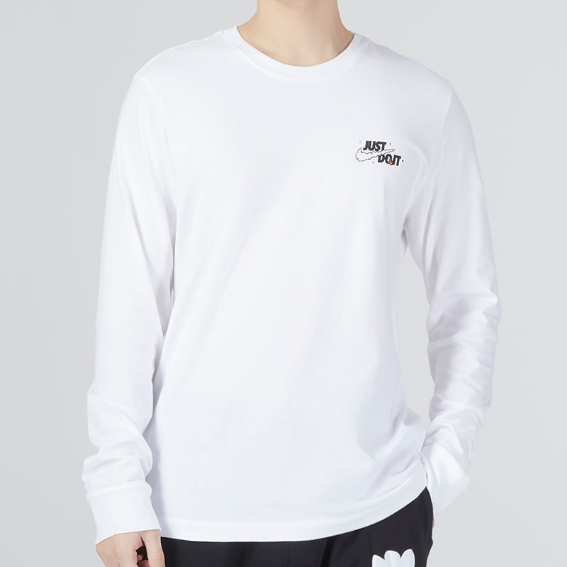 Nike Just Do It Long Sleeve T-Shirt 'White' DZ2696-100