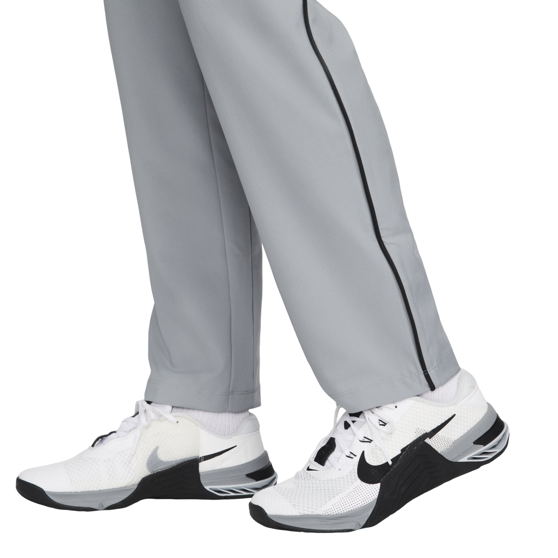 Men's Nike Dri-FIT Solid Color Logo Straight Breathable Sports Pants/Trousers/Joggers Gray DM6627-073