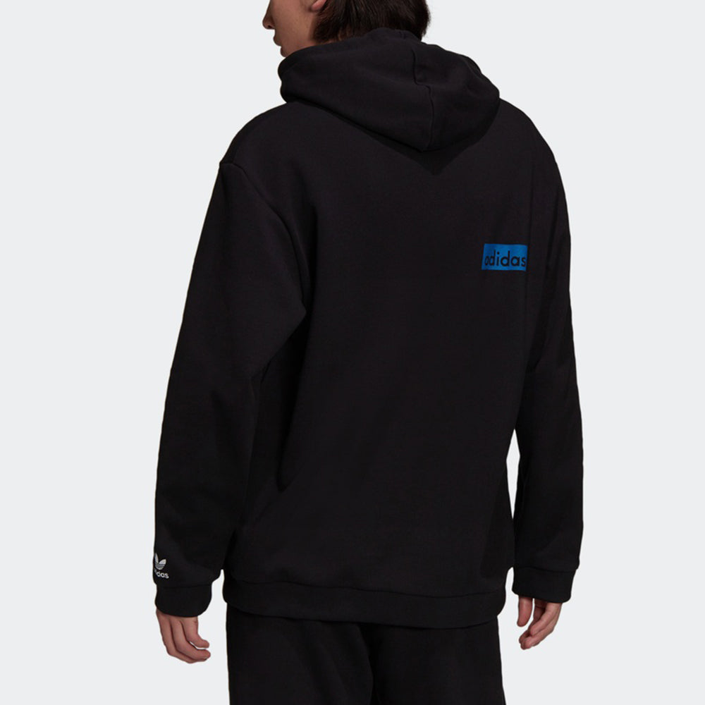 Men's adidas originals Sports Pullover Hooded Casual Knit Black H13507