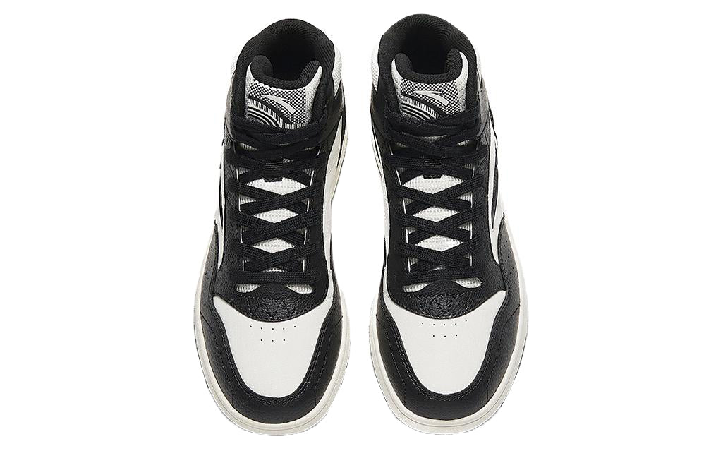 (WMNS) ANTA High Top Skateboarding Shoes 'Black White' 922348087-4