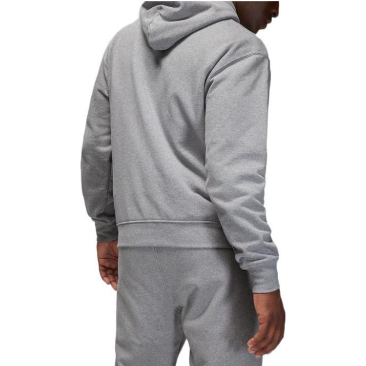 Air Jordan Drawstring Knit Hoodie Men's Grey DQ7339-091