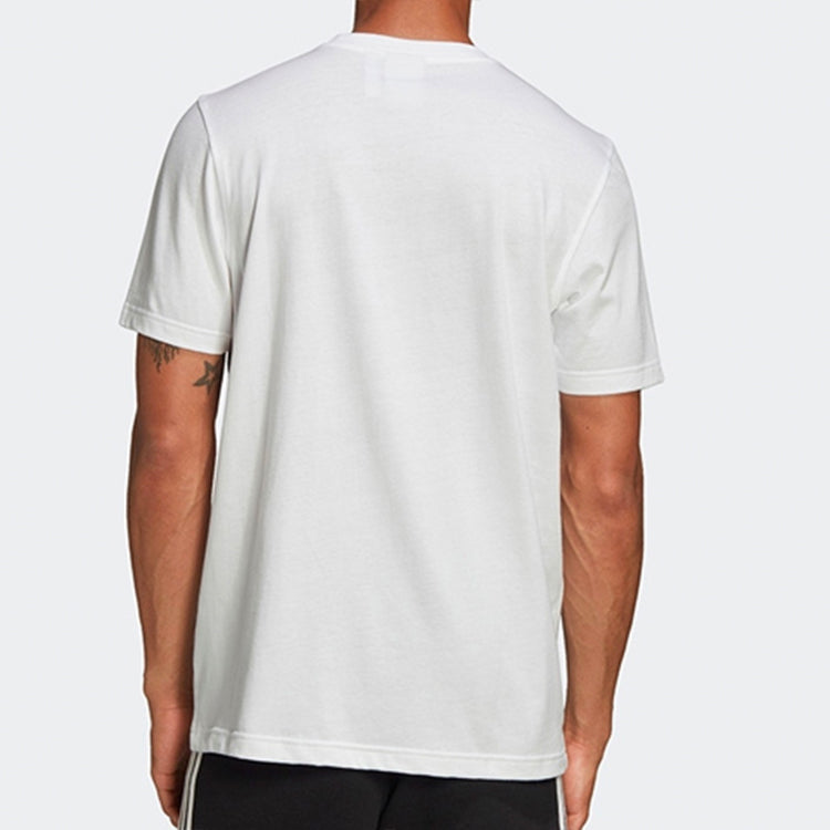 adidas originals Casual Sports Short Sleeve White FM3337