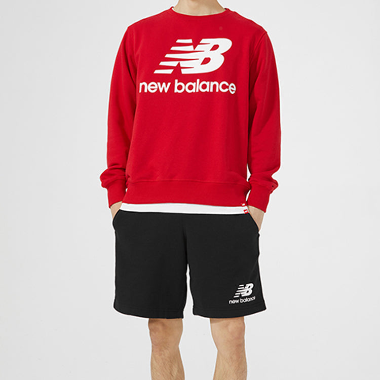 New Balance Logo Pattern Long Sleeves Red AMT91548