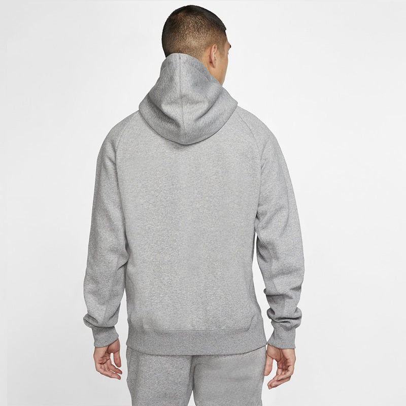 Men's Air Jordan Hooded Fleece Lined Gray Jacket CD8734-091