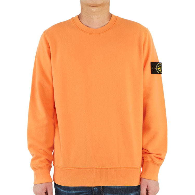 Men's STONE ISLAND Cotton Round Neck Orange 731563020-V0032