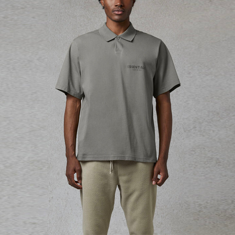 Fear of God Essentials SS20 Polo Shirt 'Cement' FOG-SS20-129
