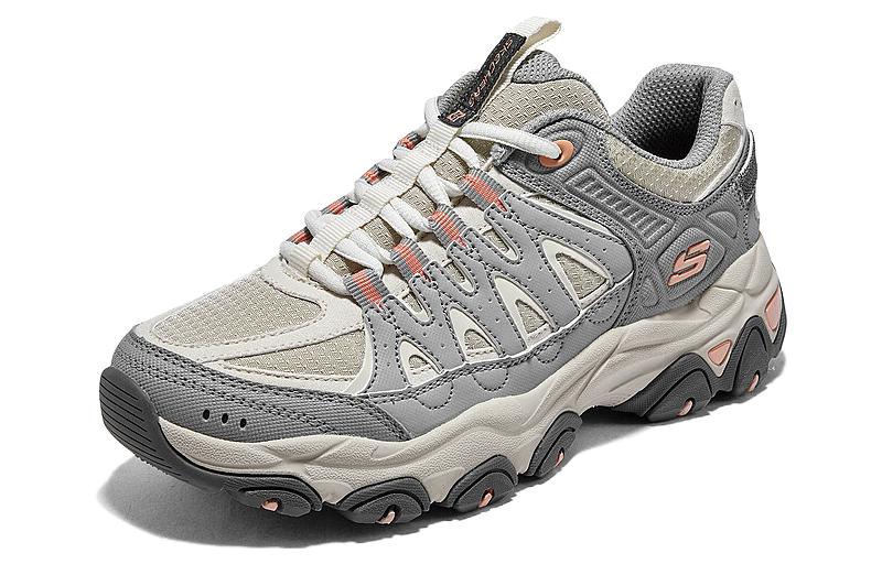 (WMNS) Skechers DLites Training Shoes 'Grey Beige Orange' 180172-NTGY
