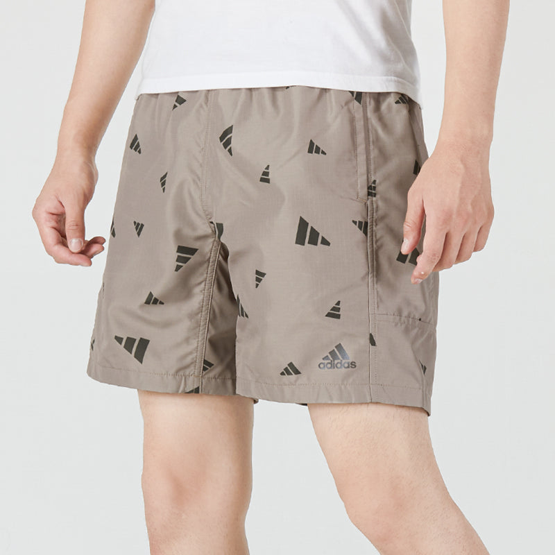 adidas M Prsve Board S Full Print Athleisure Casual Sports Woven Shorts Khaki HD0070