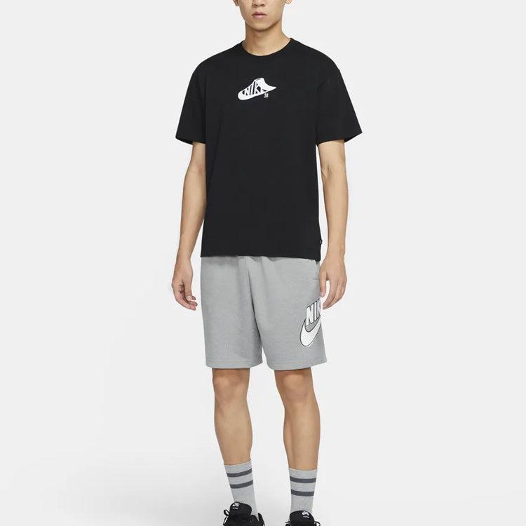 Nike SB Round Neck Skateboard Short Sleeve Black CZ6178-010