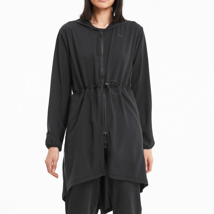 (WMNS) PUMA Studio Flow Woven Hooded Jacket 'Black' 519643-02