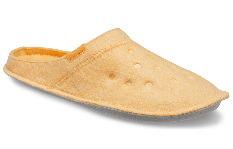 Crocs Classic Casual Thicken Stay Warm Unisex Yellow Slippers 203600-838