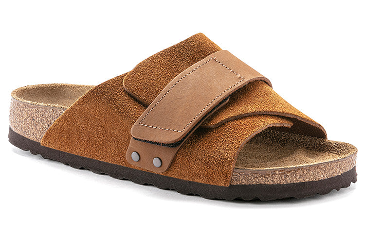 Birkenstock Kyoto Nubuck-Suede Leather Sandals 'Mink' 1022355