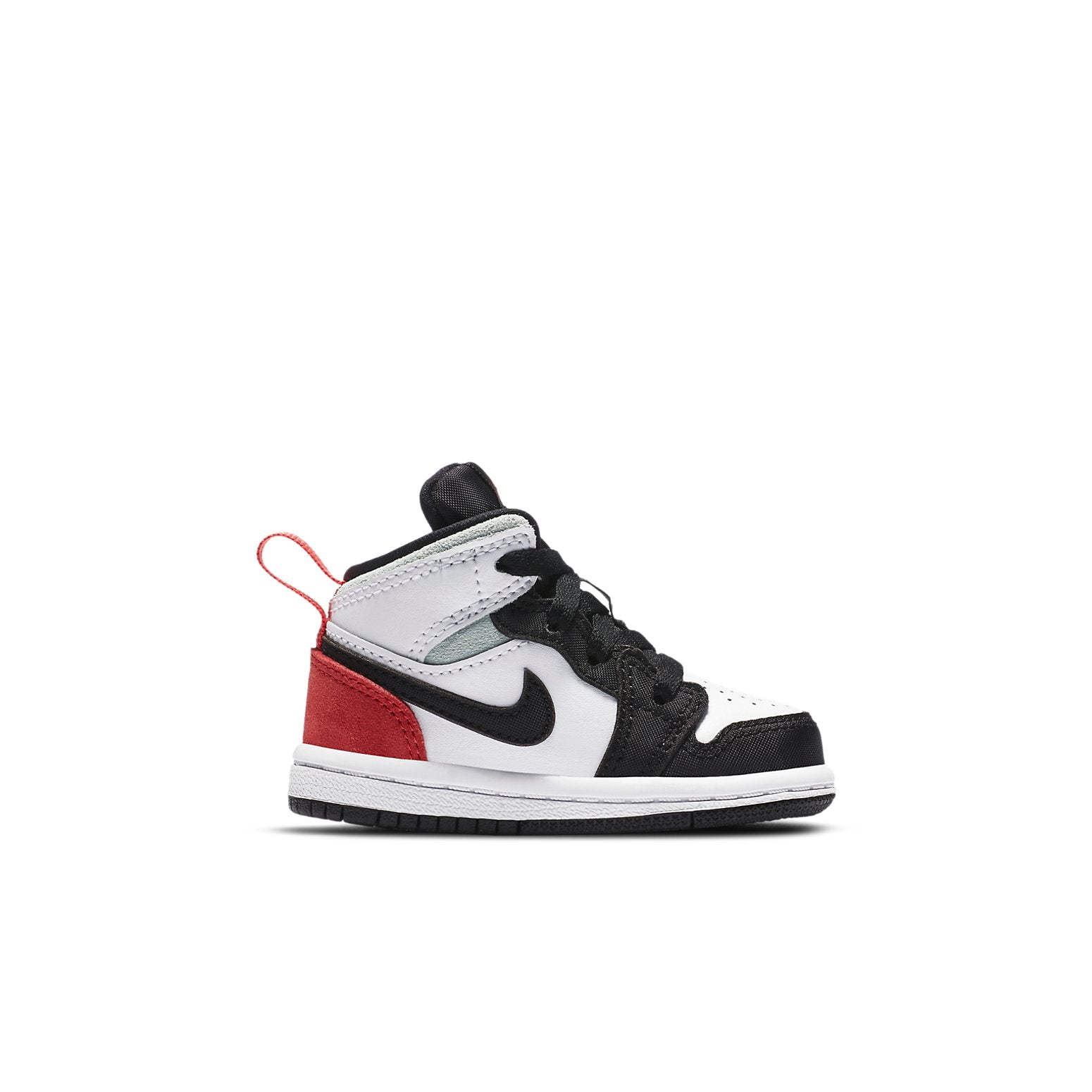 (TD) Air Jordan 1 Mid SE 'Red Black Toe' BQ6933-100