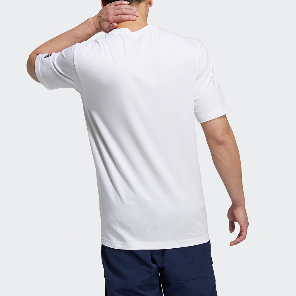 adidas Jump Gfx Ss T Cartoon Pattern Printing Sports Short Sleeve White H20793