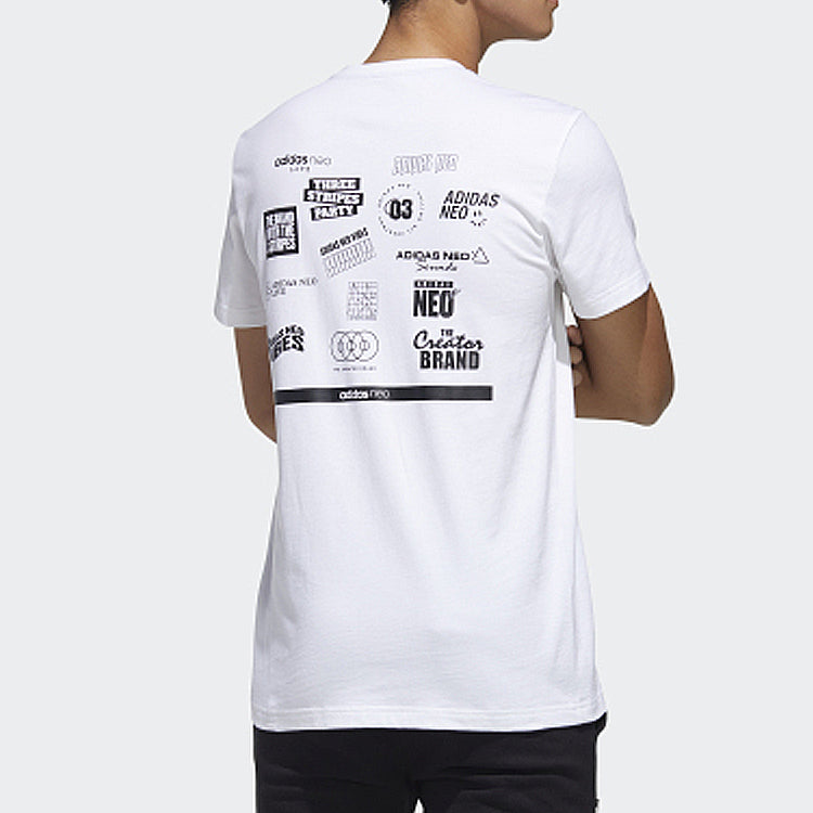 adidas neo M FAVES TEE Sports Short Sleeve White GL1193