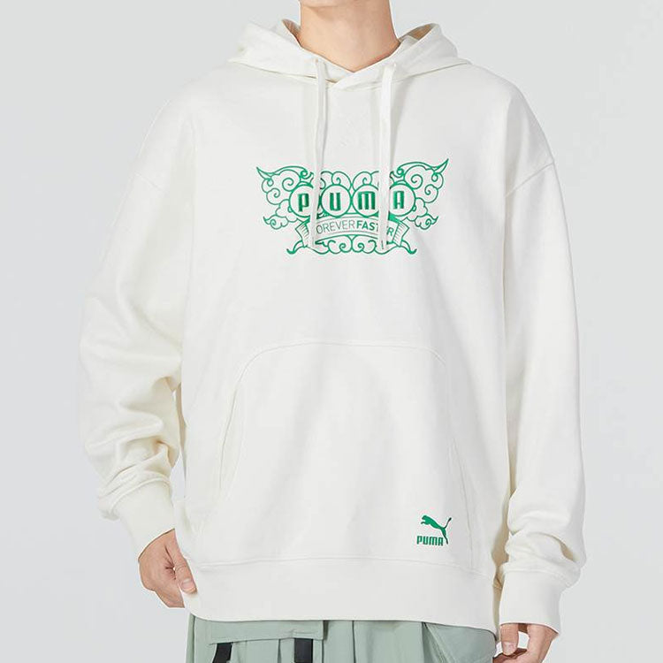 PUMA Das CC Graphic Crew Sweater 'White' 539909-93