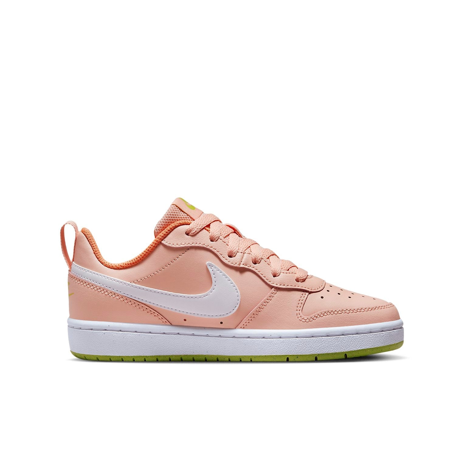 (GS) Nike Court Borough Low 2 'Pink White' BQ5448-800