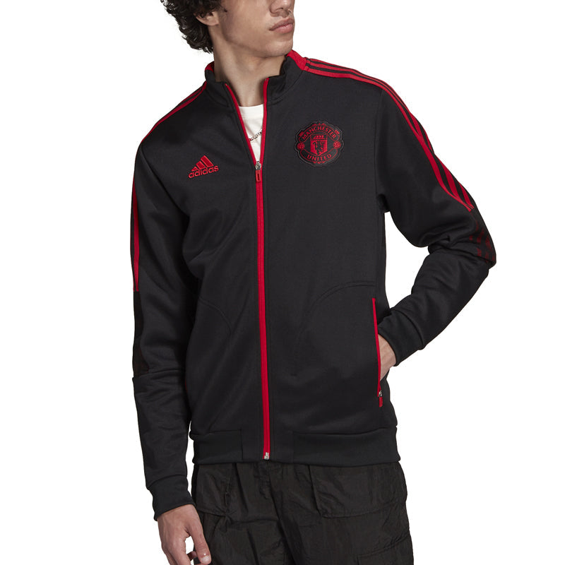 adidas Manchester United Soccer/Football Casual Sports Jacket Black GR3901