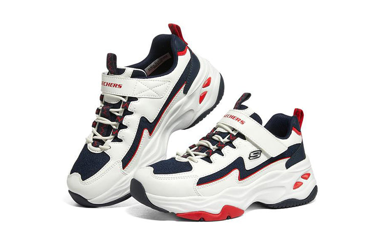 (GS) Skechers DLites 4.0 'White Navy Blue Red' 406126L-WNVR