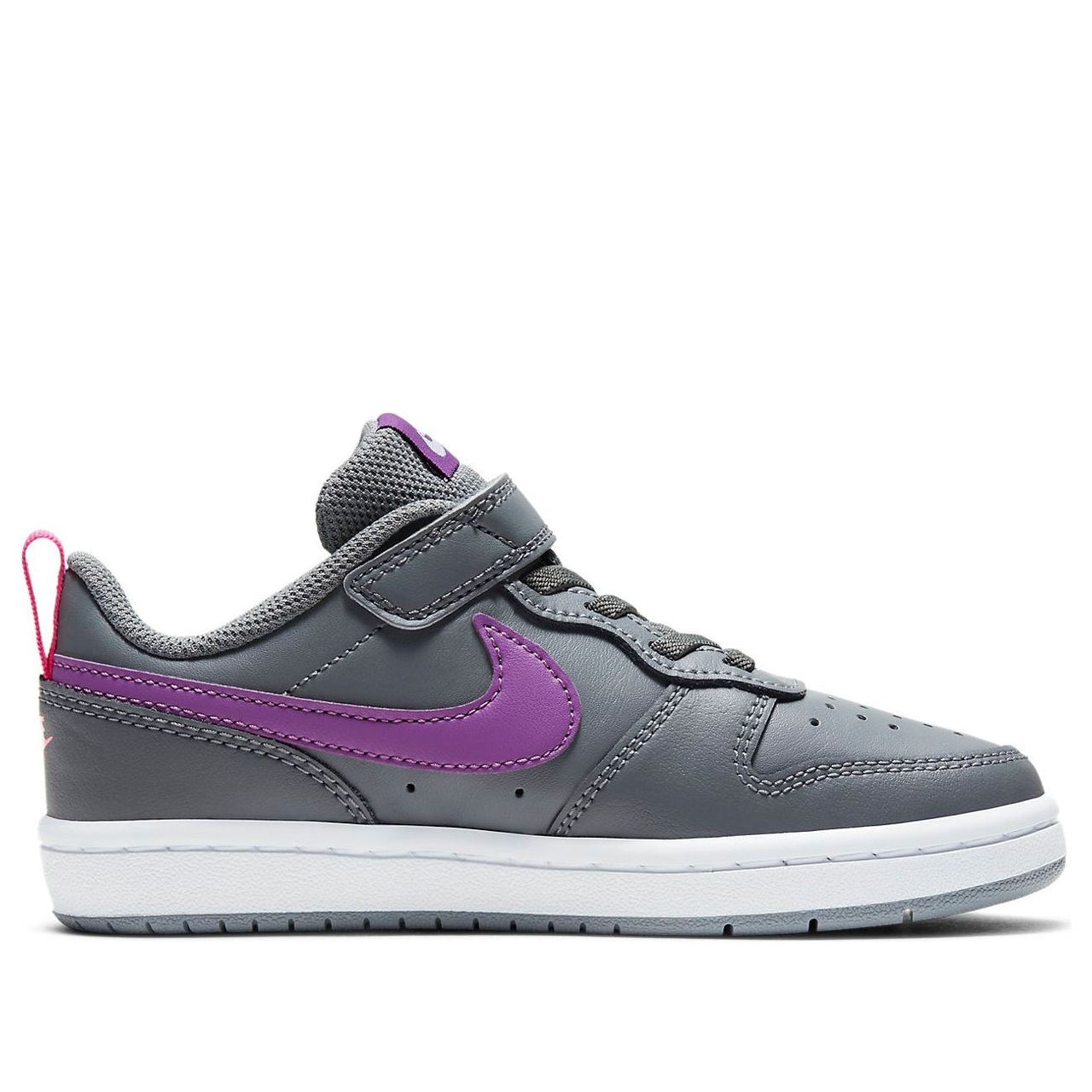 (PS) Nike Court Borough Low 2 'Grey Purple' BQ5451-006