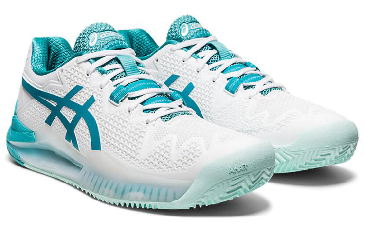 (WMNS) ASICS Gel-Resolution 8 Clay 'Blue White' 1042A070-106