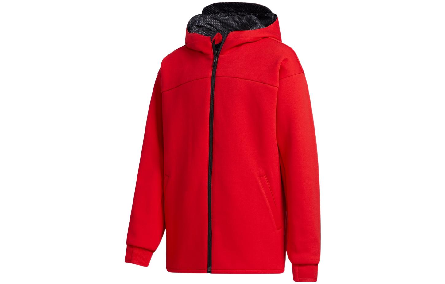 (GS) adidas Training Reversible Woven Hooded Jacket Boy Black GP0790