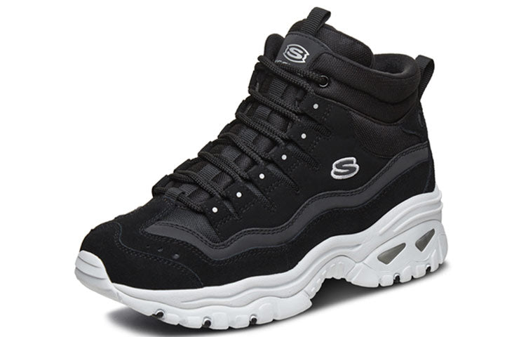 (WMNS) Skechers D Lites Energy Daddy Shoes Black 66666246-BLK