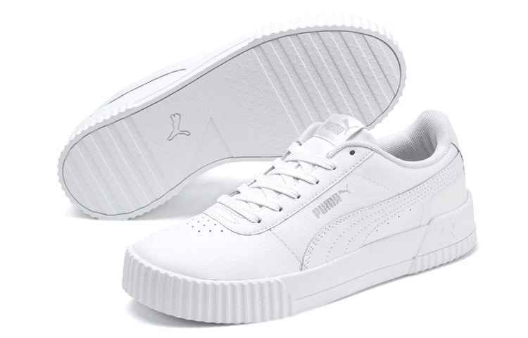 (WMNS) PUMA Carina Leather 'Triple White' 370325-02