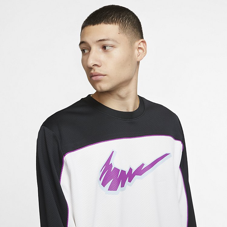 Nike SB Dri Fit Longsleeve 'Black White Vivid Purple' BV1026-010