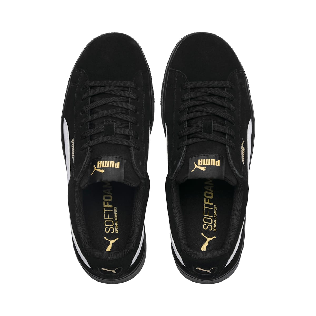 (WMNS) PUMA Vikky Stacked Retro Casual Skateboarding Shoes Black 369144-03