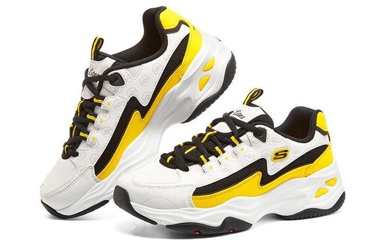(WMNS) Skechers D'Lites 4.0 'White Yellow' 800004-WYL