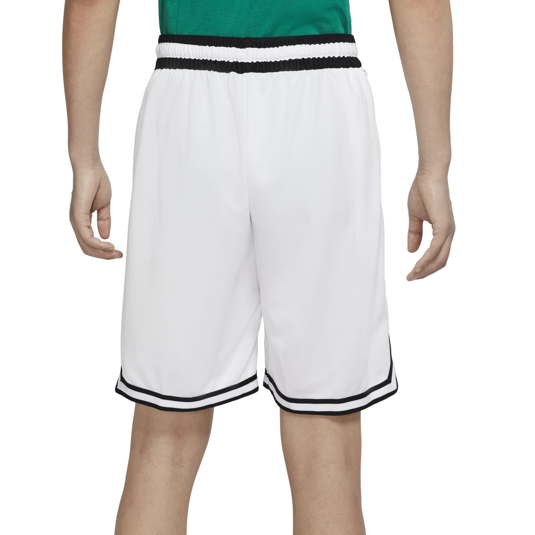 Nike Dri-Fit DNA Logo Printing Stripe Drawstring Lacing Sports Shorts White DH7161-100