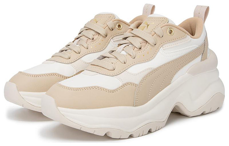 (WMNS) PUMA Cilia Wedge 'Warm White Toasted Almond' 393915-04