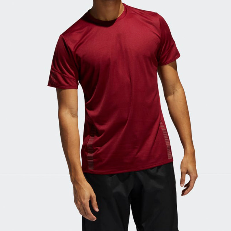 adidas 25/7 Rise Up N Run Parley Tee 'Burgundy' EI6323