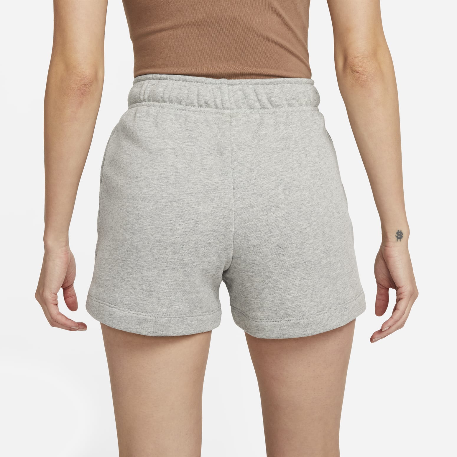 (WMNS) Nike Sportswear Club Fleece Mid-rise Shorts 'Grey' DQ5803-063