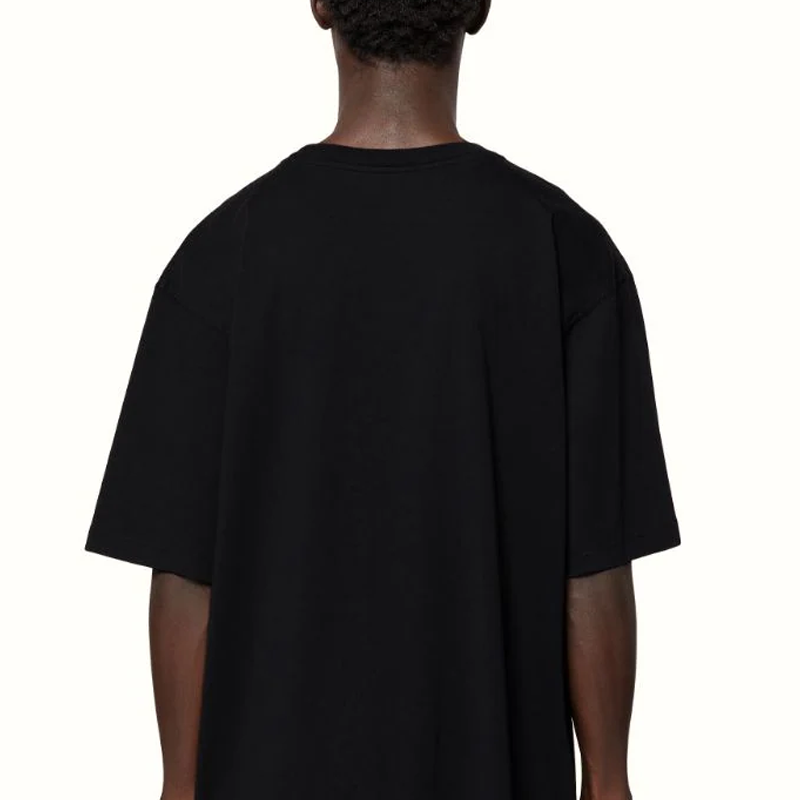HERON PRESTON SS22 Abstract T-shirt 'Black Orange' HMAA026S22JER0031020