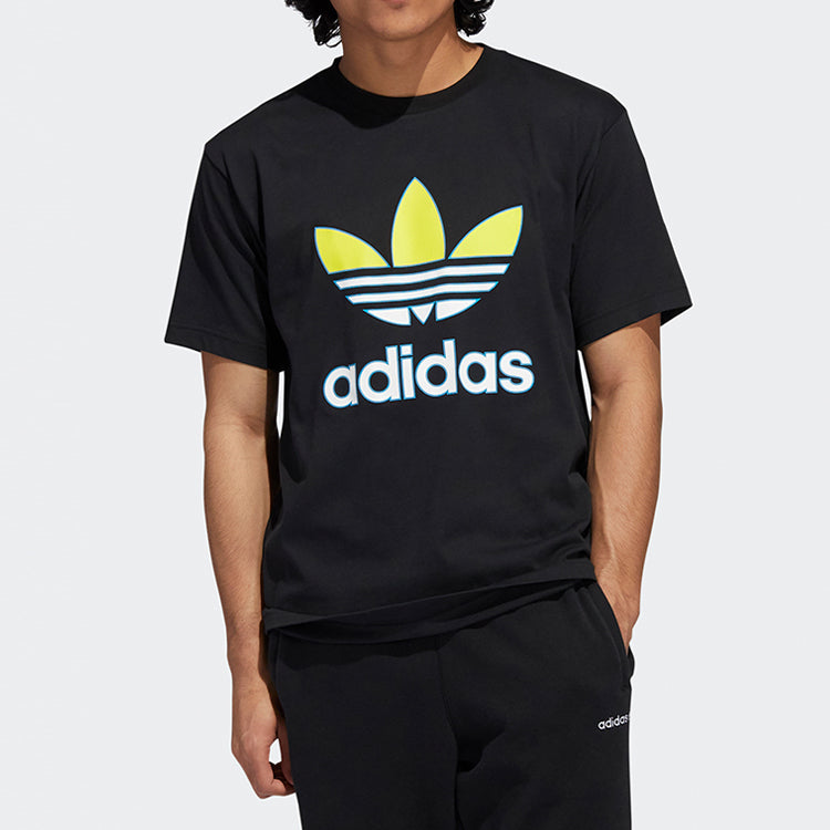 adidas originals Men s Road to Tokyo Trefoil Crew Neck Black GL5138
