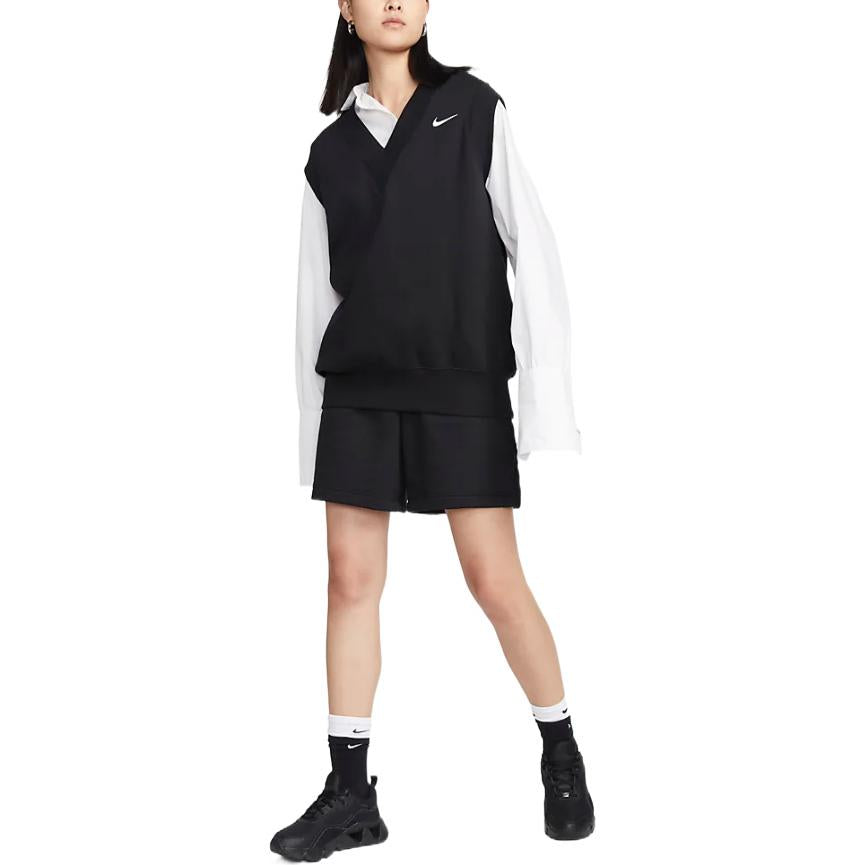 (WMNS) Nike Sportswear Phoenix Fleece Oversized Vest 'Black' DQ6760-010