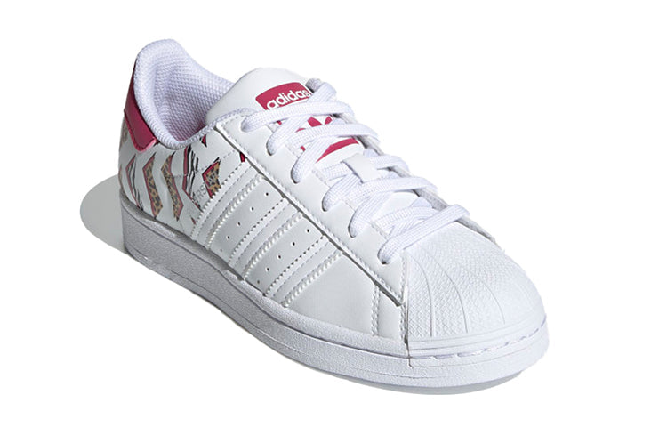 (GS) adidas originals Superstar J 'White Red Yellow' FY2668