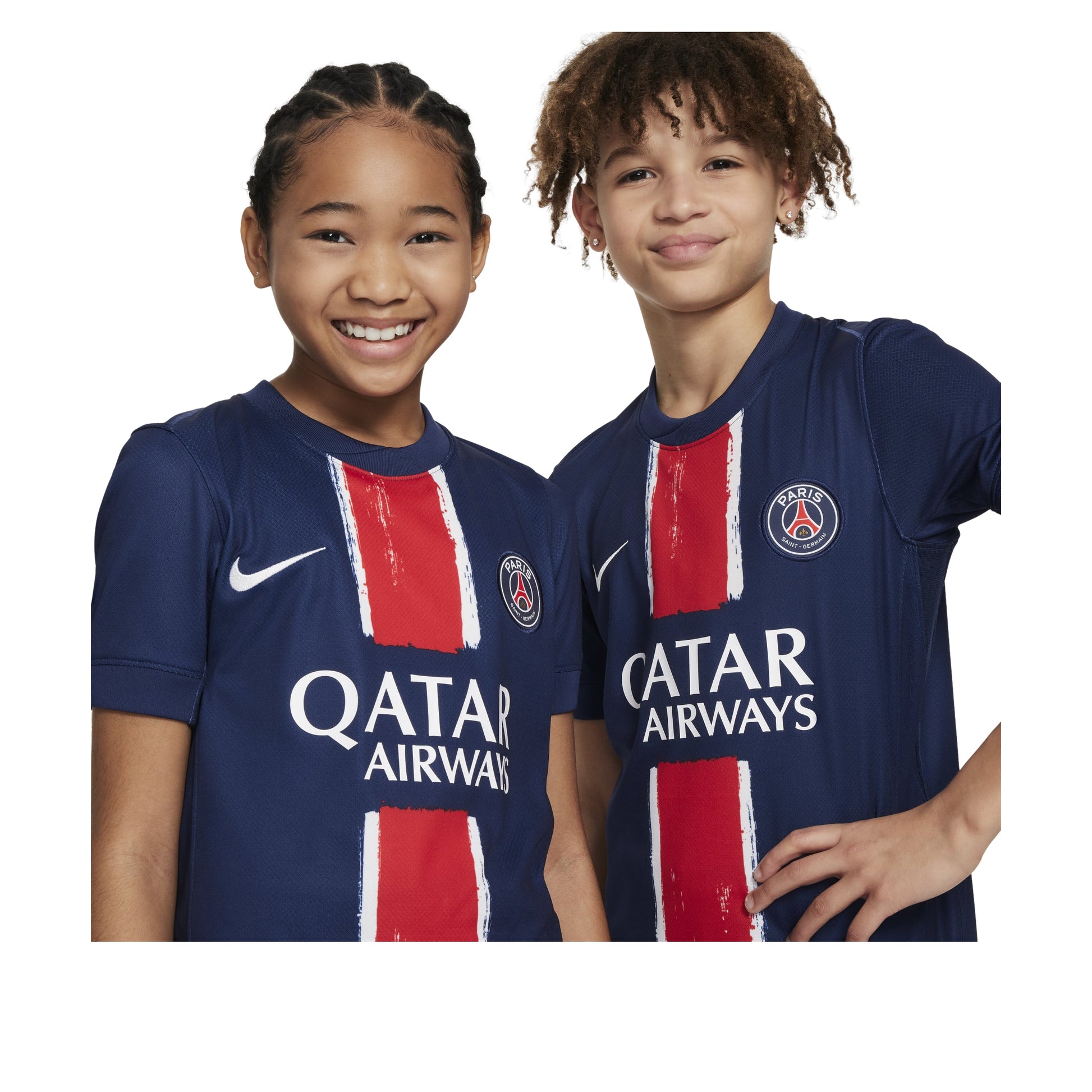 (GS) Nike Dri-FIT Football Paris Saint-Germain 24/25 Stadium Home Replica Jersey 'Navy Red' FN9155-411