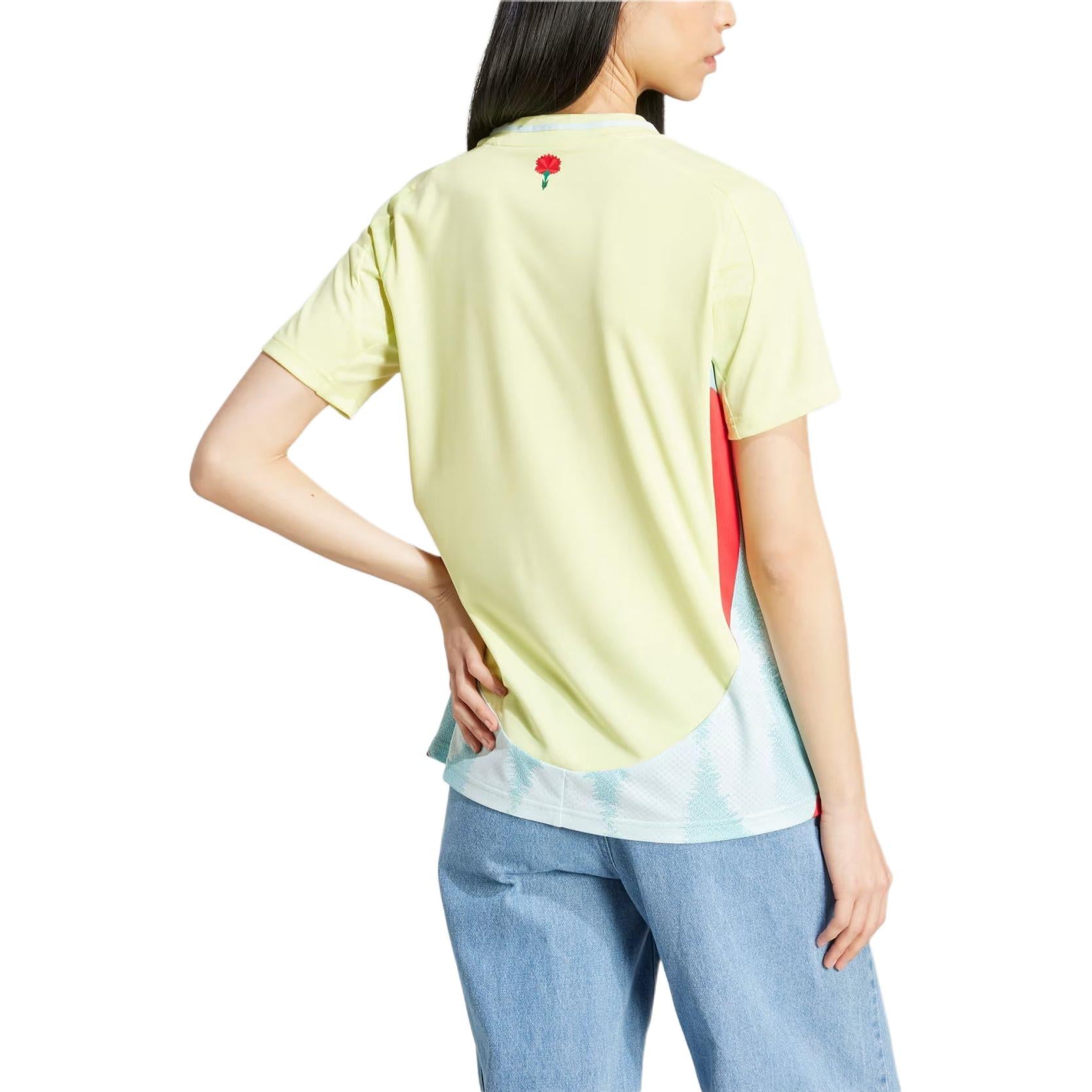 (WMNS) adidas Spain 24 Away Soccer Jersey Asia Sizing 'Yellow' IP9340