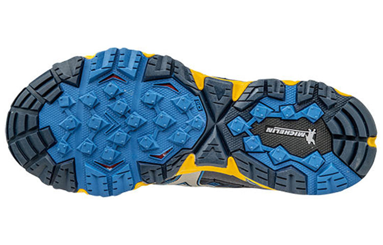 Mizuno Wave Mujin 3 Low Tops Wear-resistant Blue Yellow J1GJ167004
