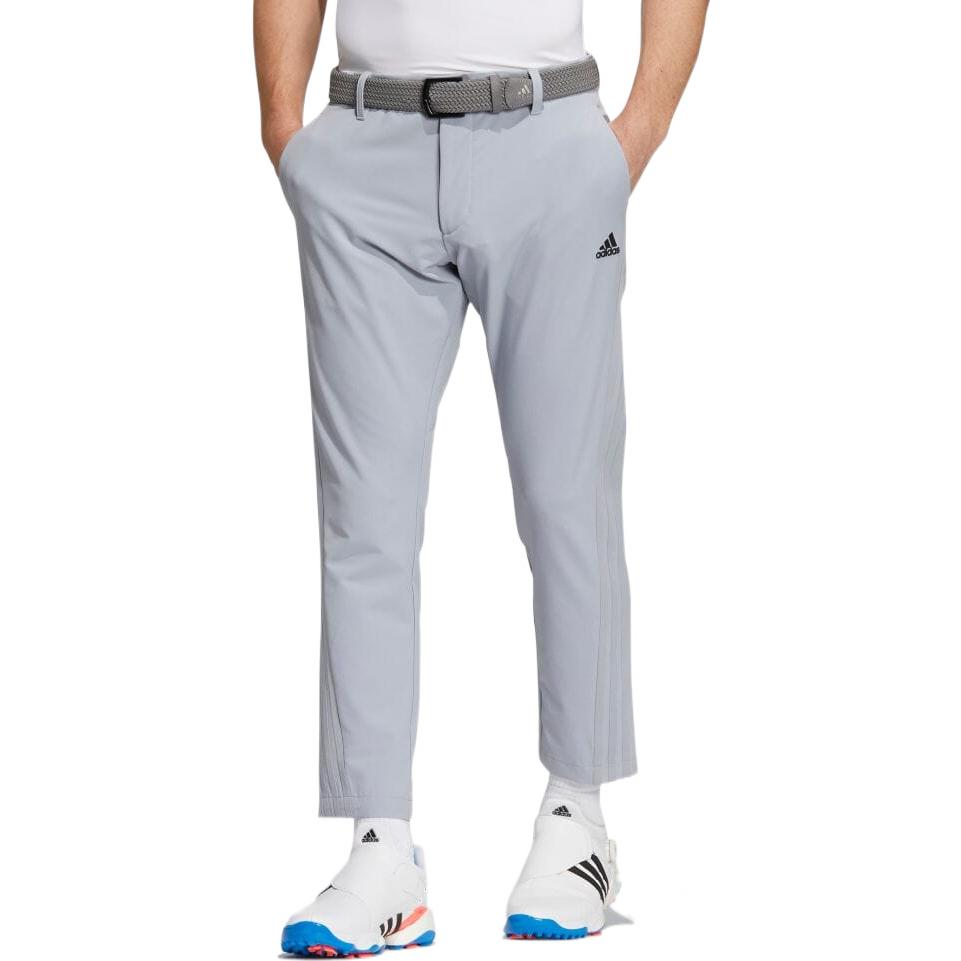 Men's adidas Solid Color Logo Stripe Printing Casual Long Pants/Trousers Gray HA3281