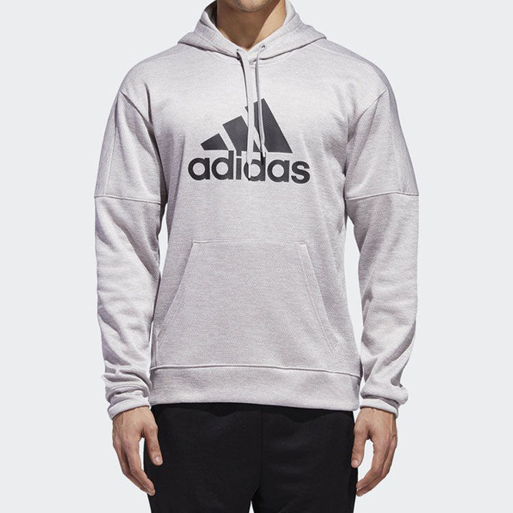 adidas Large logo Printing Pattern Pullover Gray DH9017