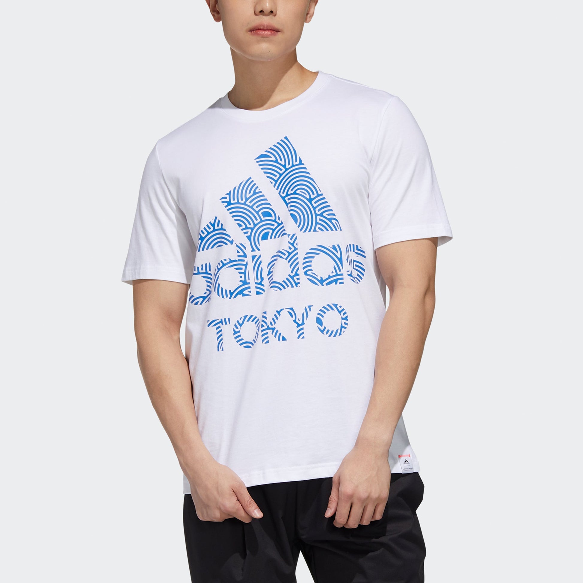 adidas Tokyo Pack Short Sleeve Tee 'White True Blue' GD5007